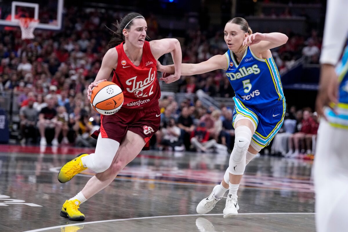 WNBA Caitlin Clark Paige Bueckers Indiana Fever vs Dallas Wings