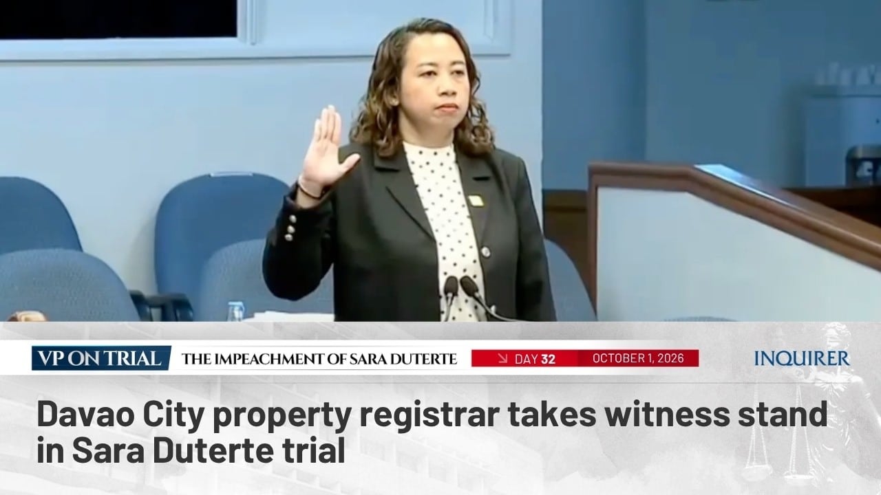 WATCH: Davao City property registrar takes witness stand
