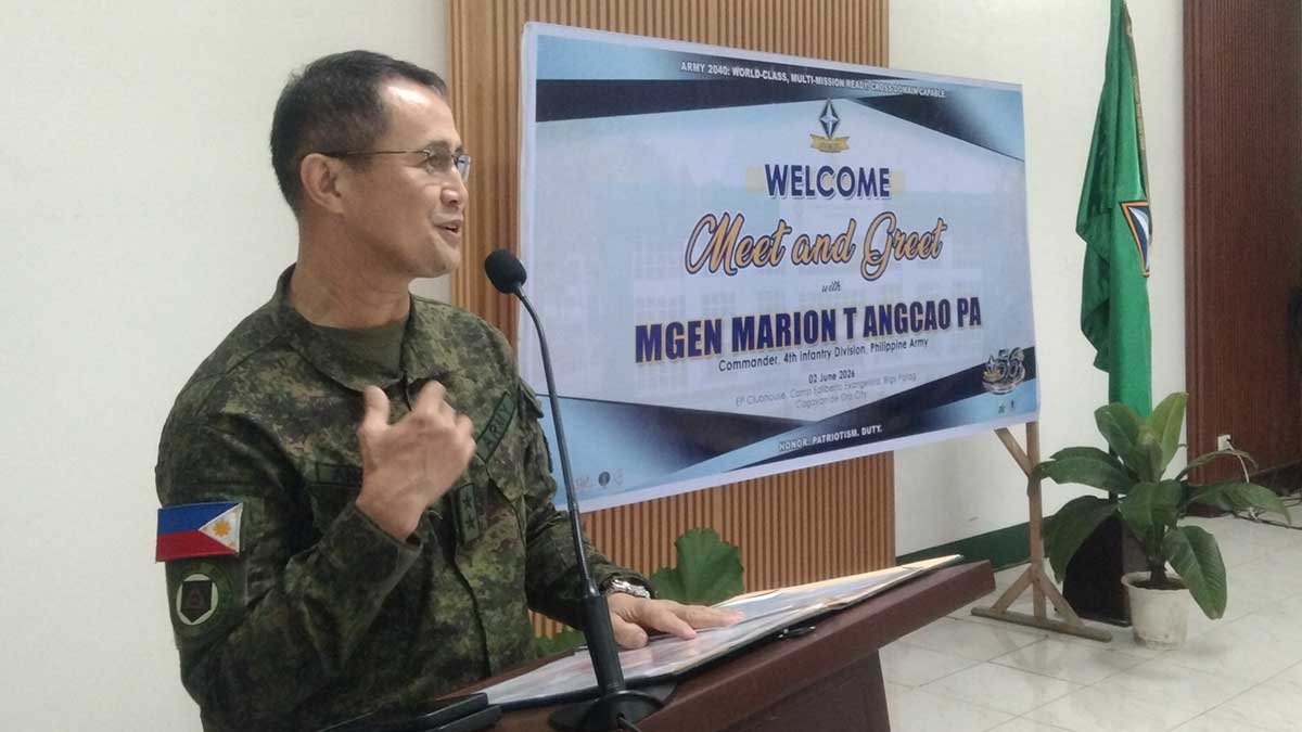 New Army division chief: NPA ‘dismantled’ in Northern Mindanao, Caraga