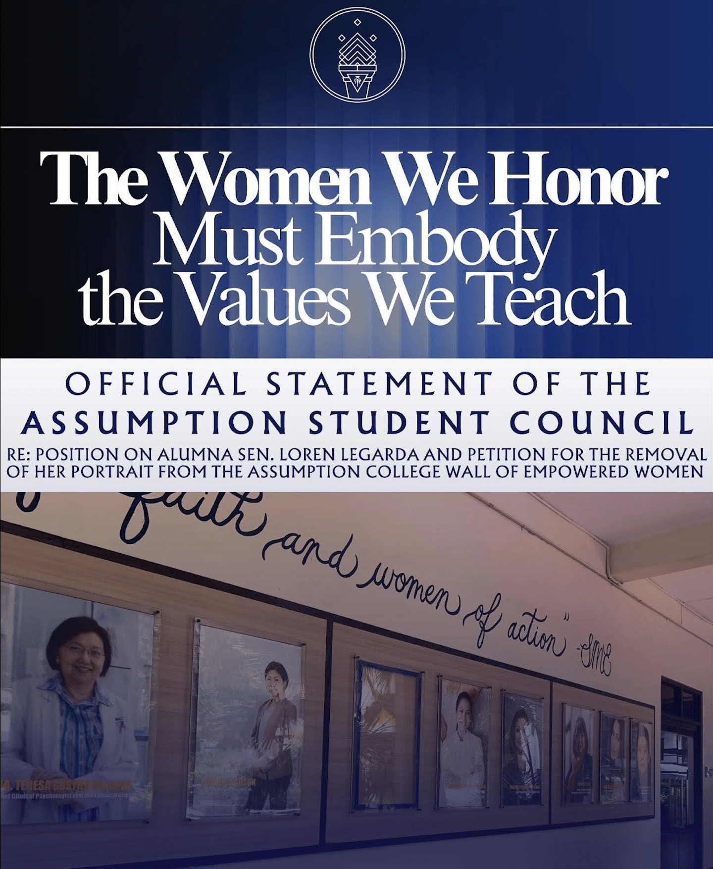 Legarda’s portrait removed from Assumption Wall of Empowered Women