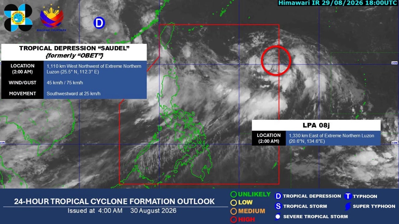 LPA likely to develop into cyclone Pilandok on Sunday – Pagasa