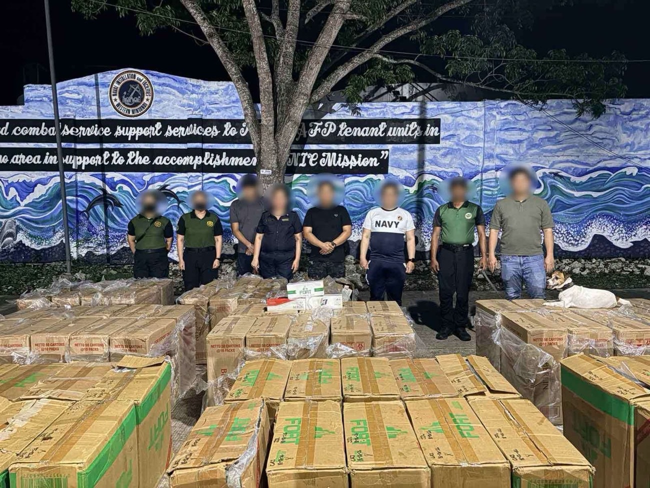 Navy, police seize P99-M smuggled cigarettes in Sulu operations