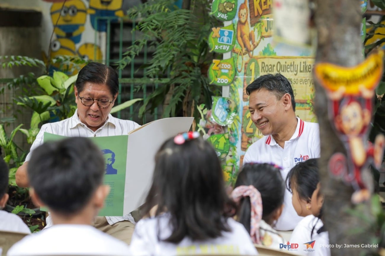 Marcos, Angara push school safety, literacy at Navotas Brigada Eskwela