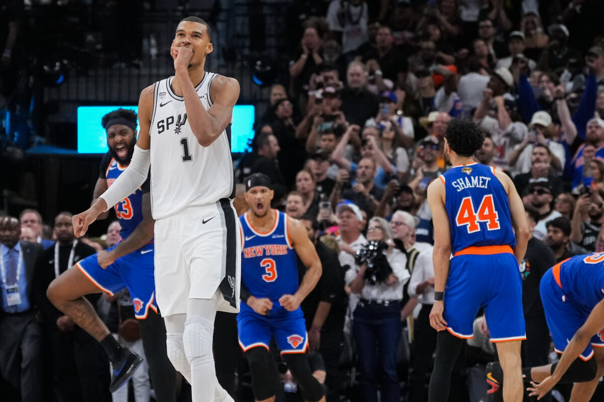 Knicks vs Spurs Game 2 NBA Finals Wembanyama