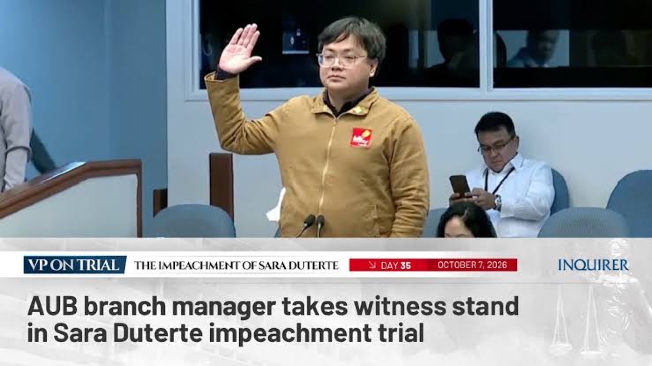 WATCH: AUB branch manager takes witness stand in impeachment trial