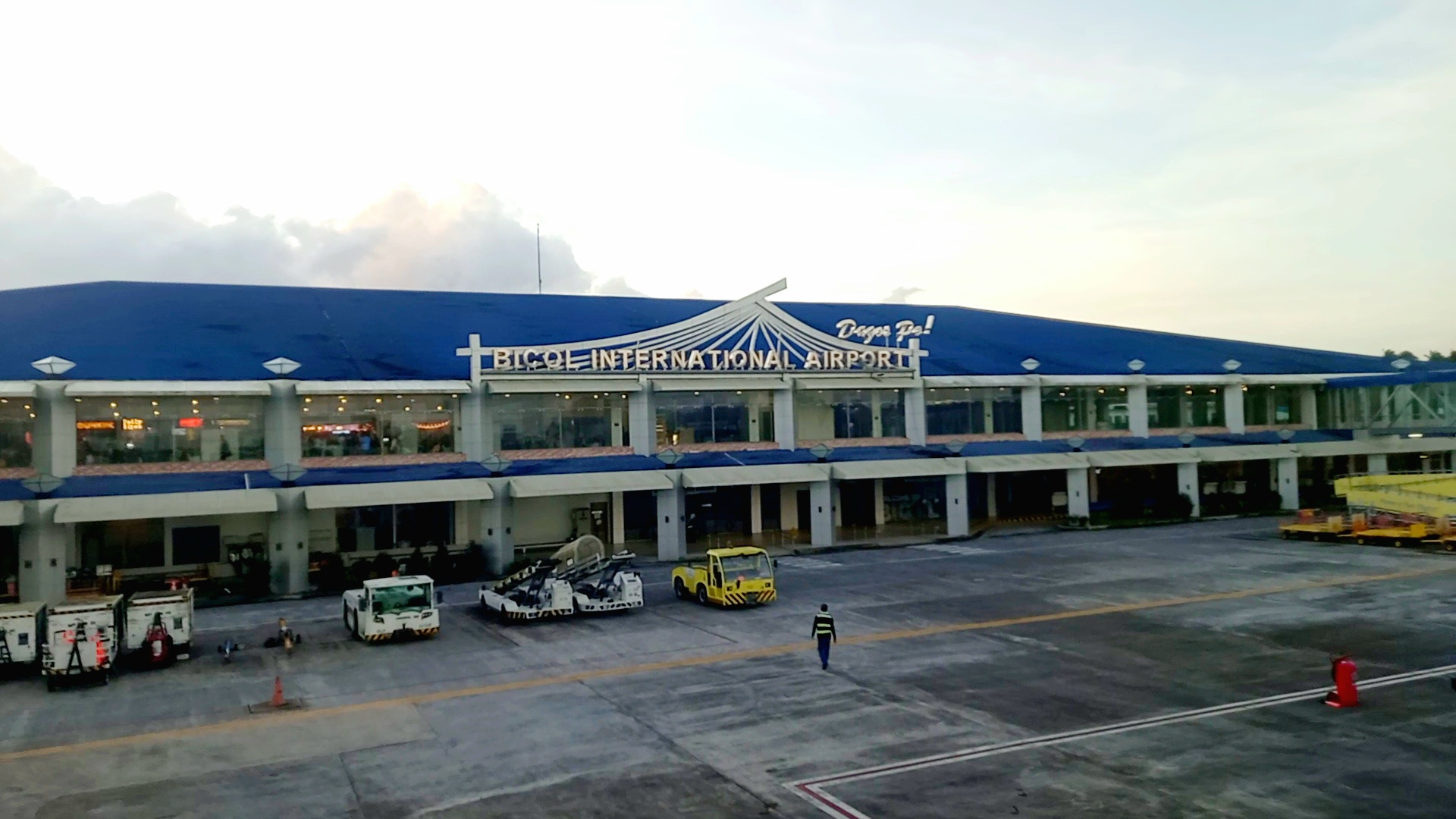 Ceiling panel collapses at Bicol International Airport