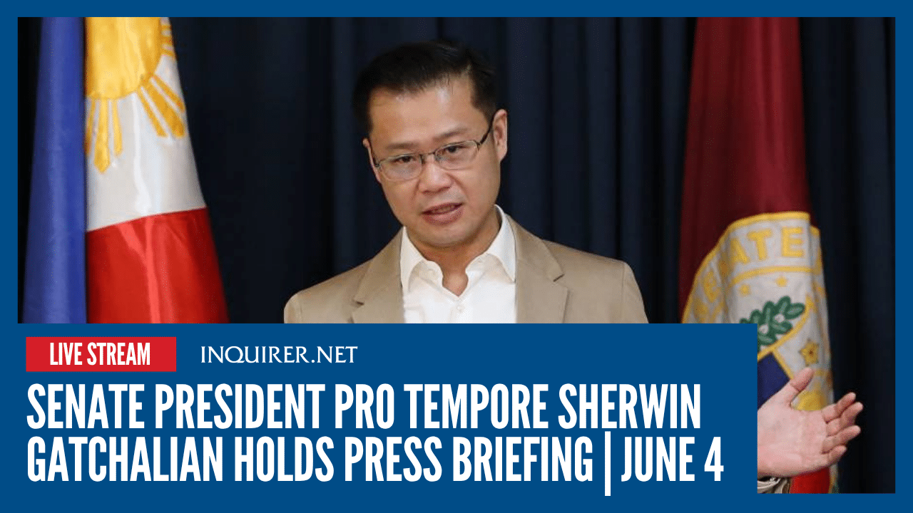 WATCH: Senate acting Prez Gatchalian holds press briefing