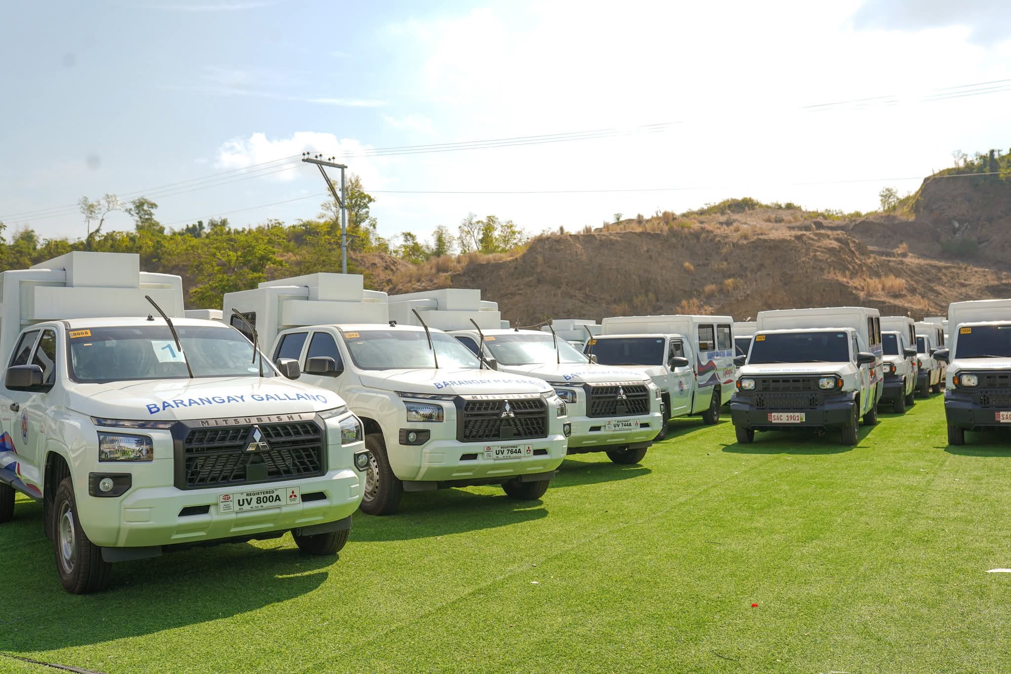 La Union provincial gov’t hands over 94 vehicles to villages