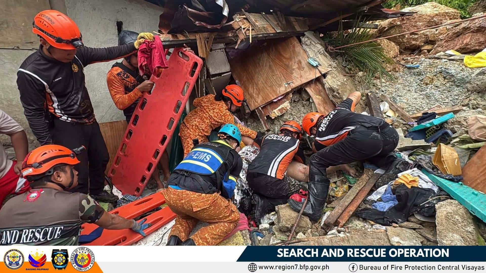 Landslide kills grandmother, 2 grandchildren in Cebu City