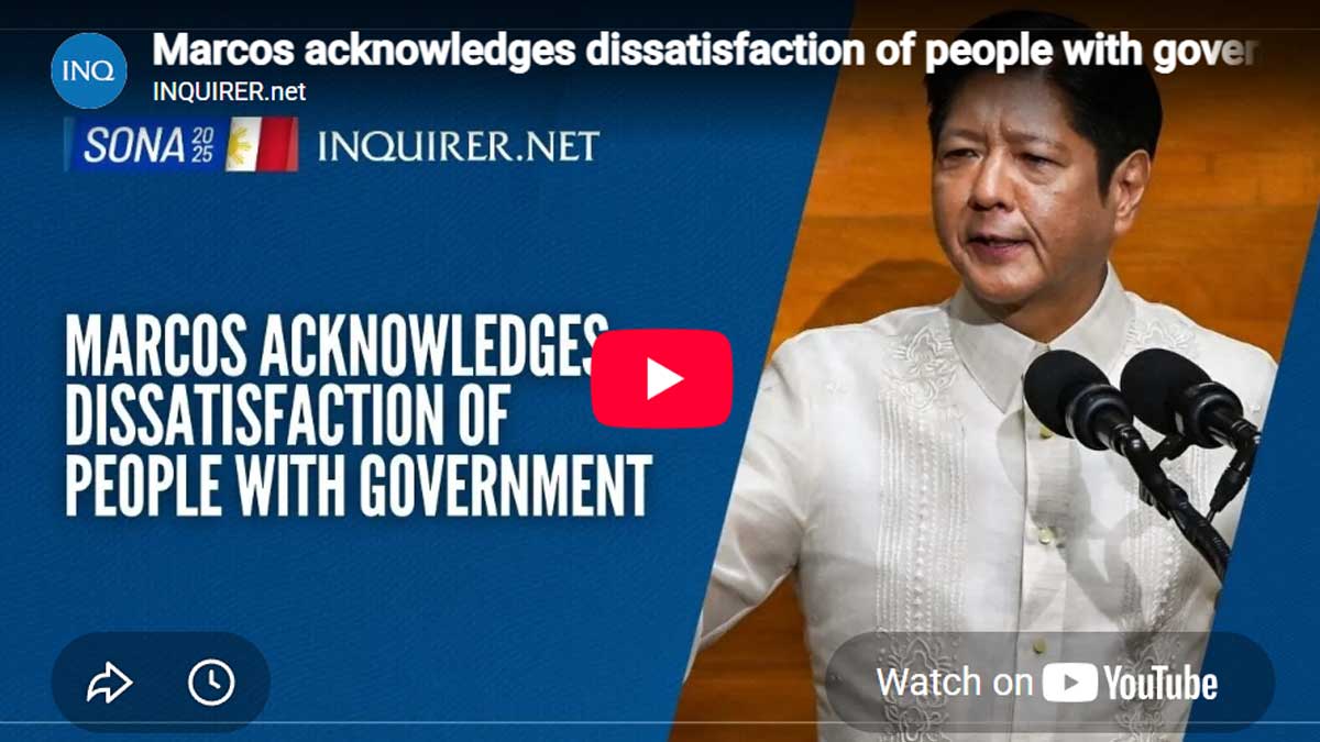 SONA 2025 throwback: Marcos recognizes growing public dissatisfaction