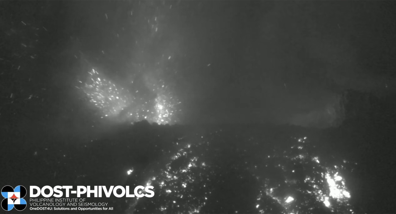 Mayon Volcano’s effusive eruption continues for 192nd day