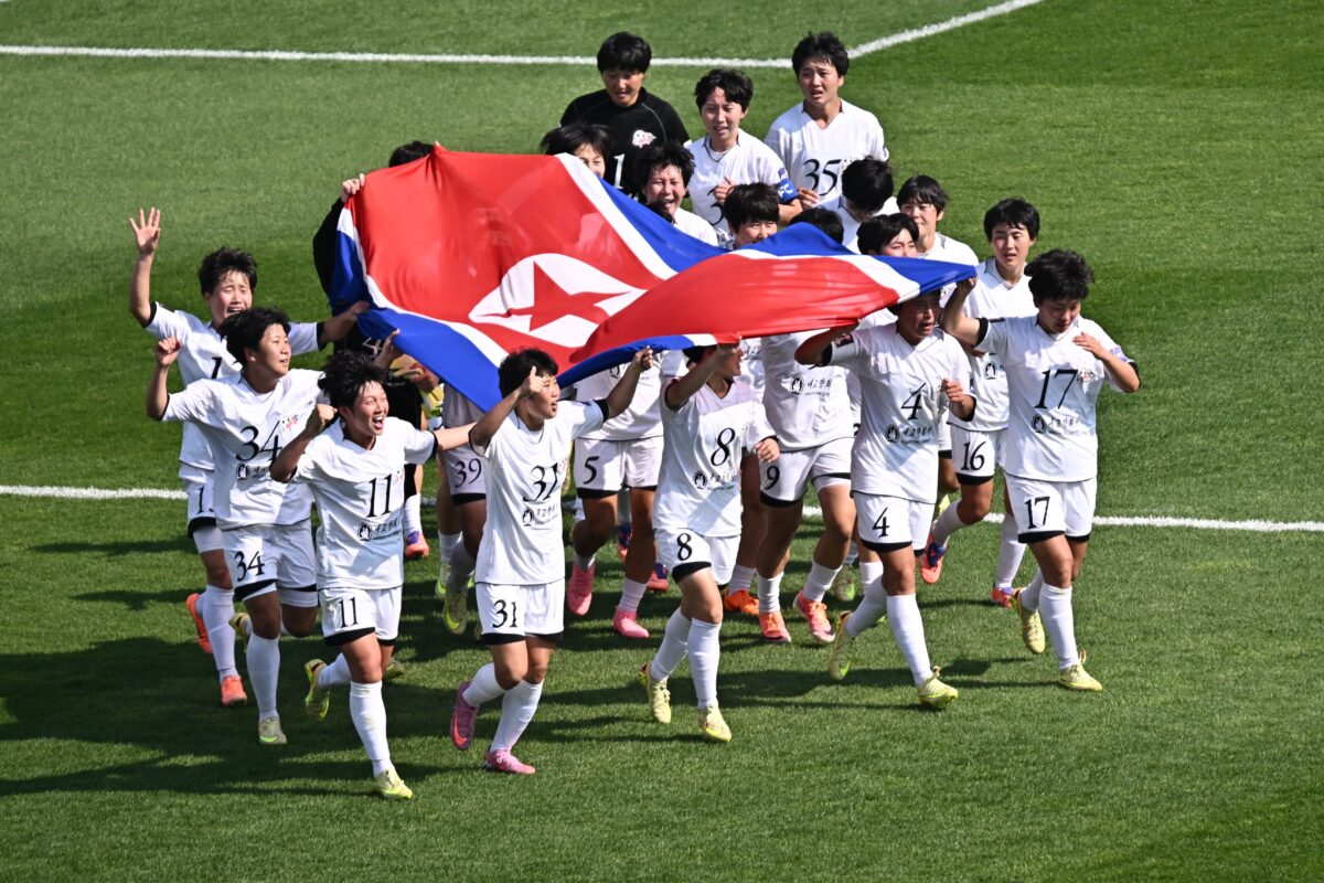 North Korea women's football team AFC Women's Champions League final vs Japan in South Korea