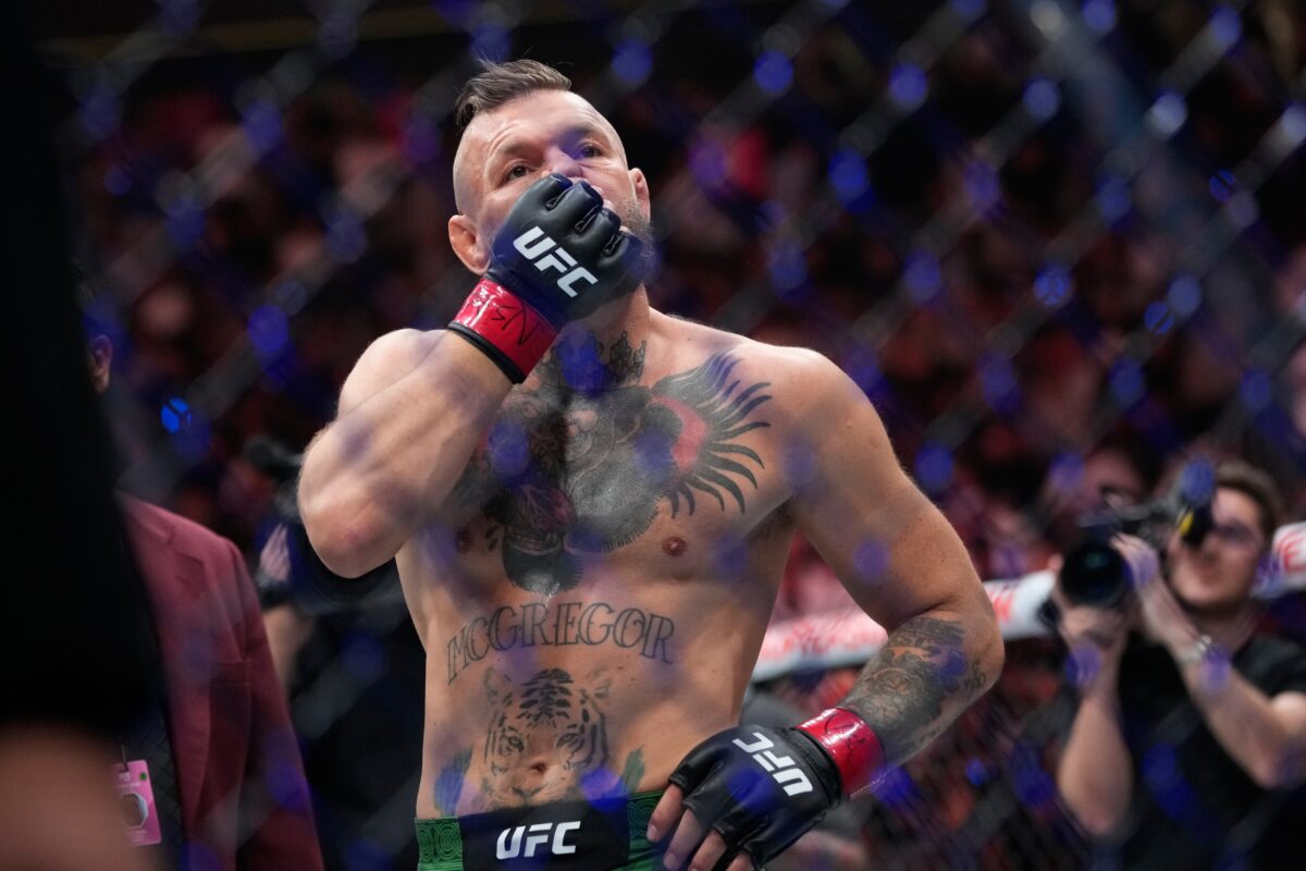 Conor McGregor injury vs Max Holloway UFC return fight