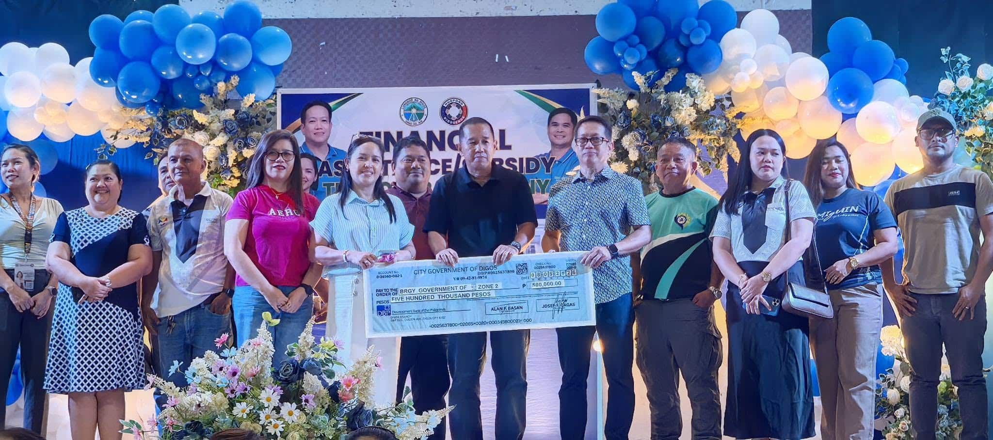 Digos City gives financial aid to liquidation-compliant villages