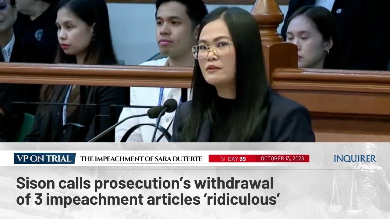 WATCH: Sison calls withdrawal of 3 impeachment articles ‘ridiculous’
