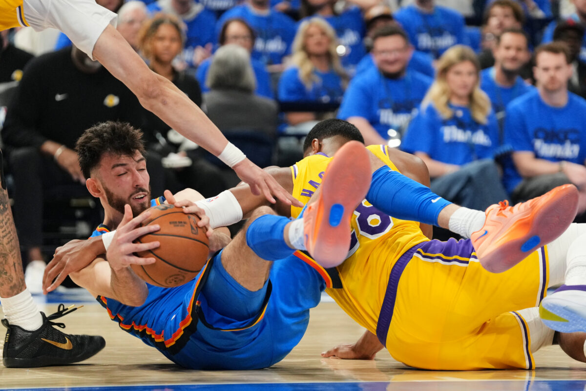 Chet Holmgren Thunder vs Lakers Game 1 NBA Playoffs West semifinals
