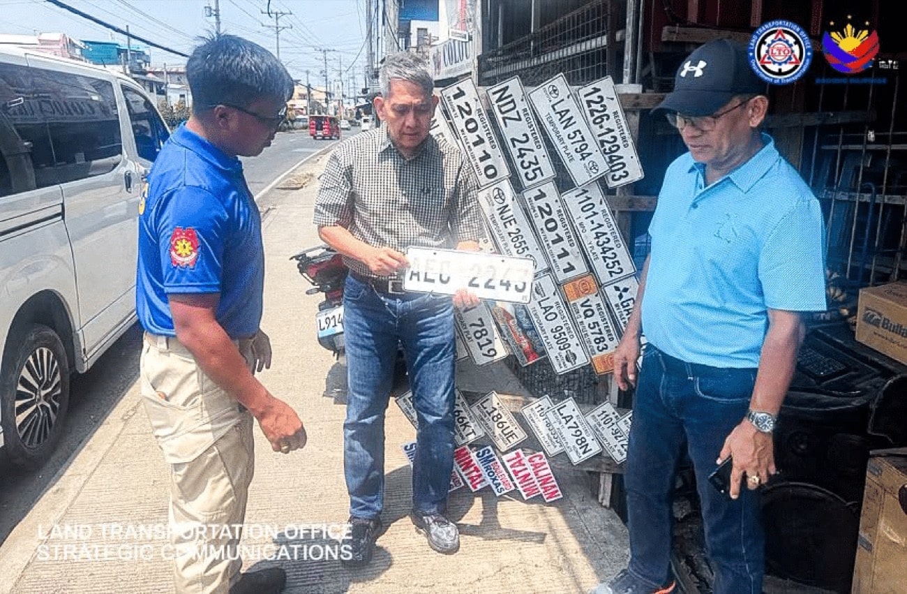 6 arrested, 64 fake plates seized in Davao City raids