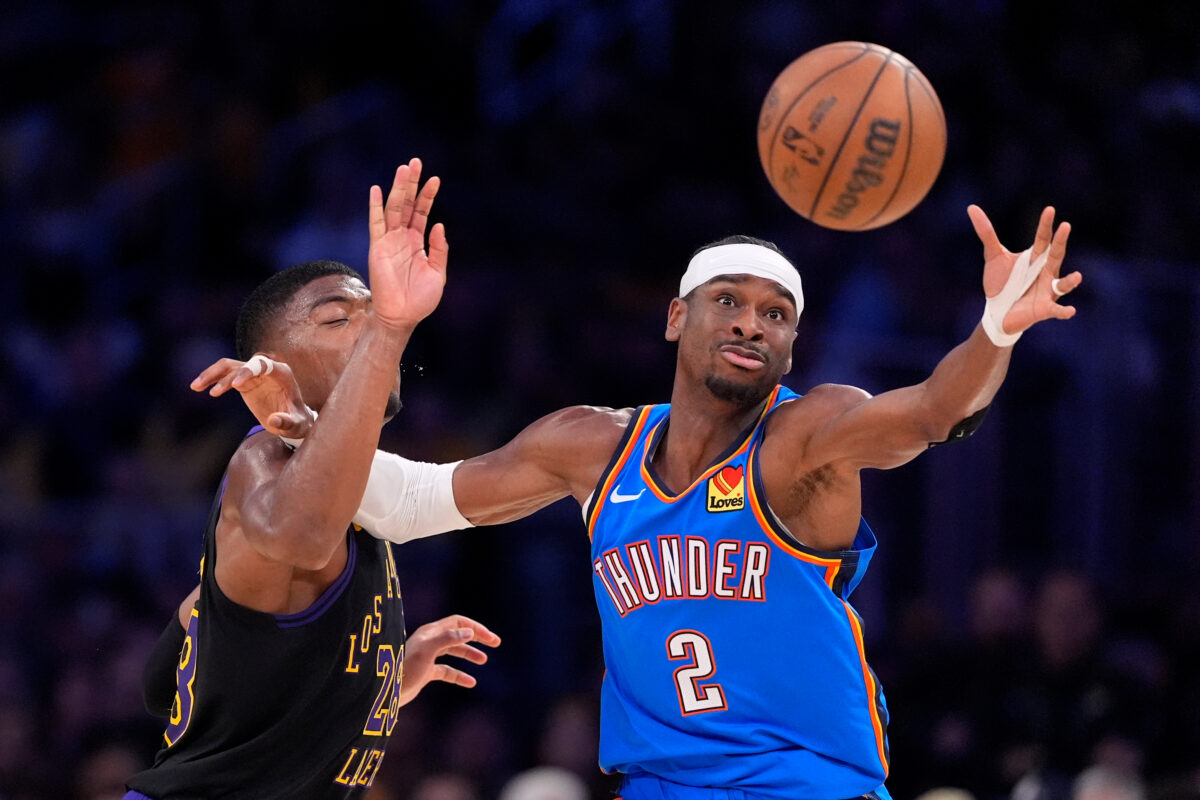 Shai Gilgeous-Alexander Thunder vs Lakers Game 4 NBA Playoffs