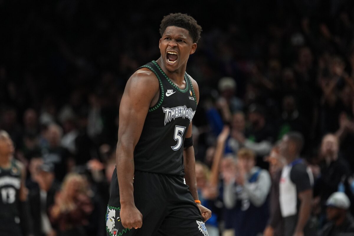 NBA scores today Anthony Edwards Timberwolves vs Spurs NBA Playoffs Game 4