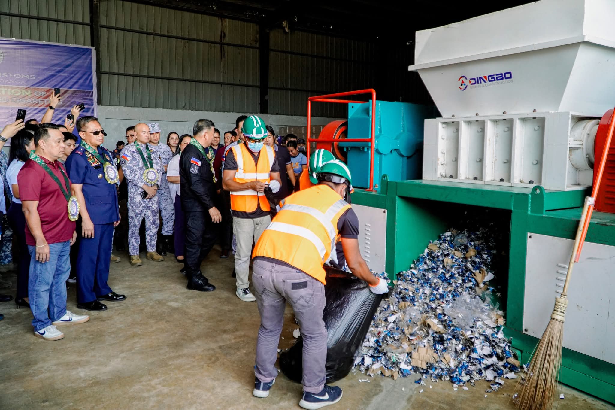 BOC shreds P266 million smuggled cigarettes in Zamboanga City 