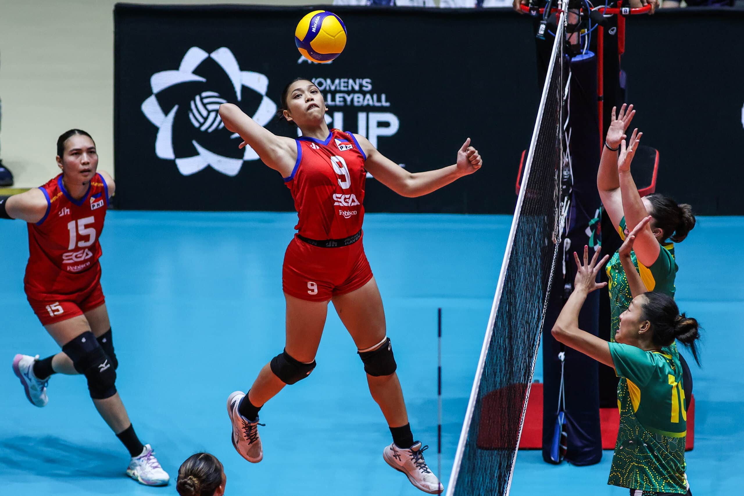 Nina Ytang during Alas Pilipinas' game vs Australia in the AVC Women's Nations Cup. MARLO CUETO/INQUIRER.net