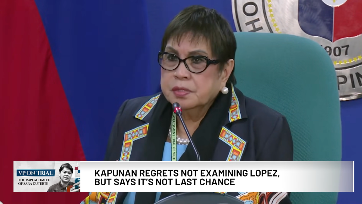 WATCH: Kapunan regrets not examining Lopez, prosec knows when to stop