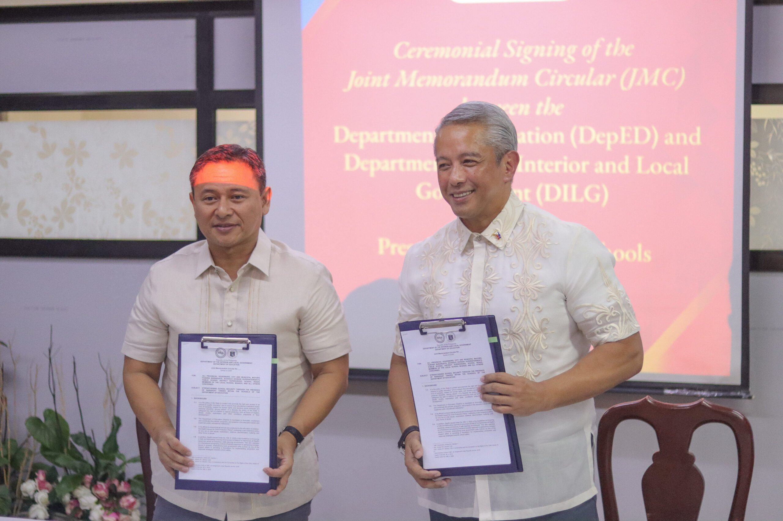 DepEd, DILG to deploy barangay tanods in schools, link up with 911