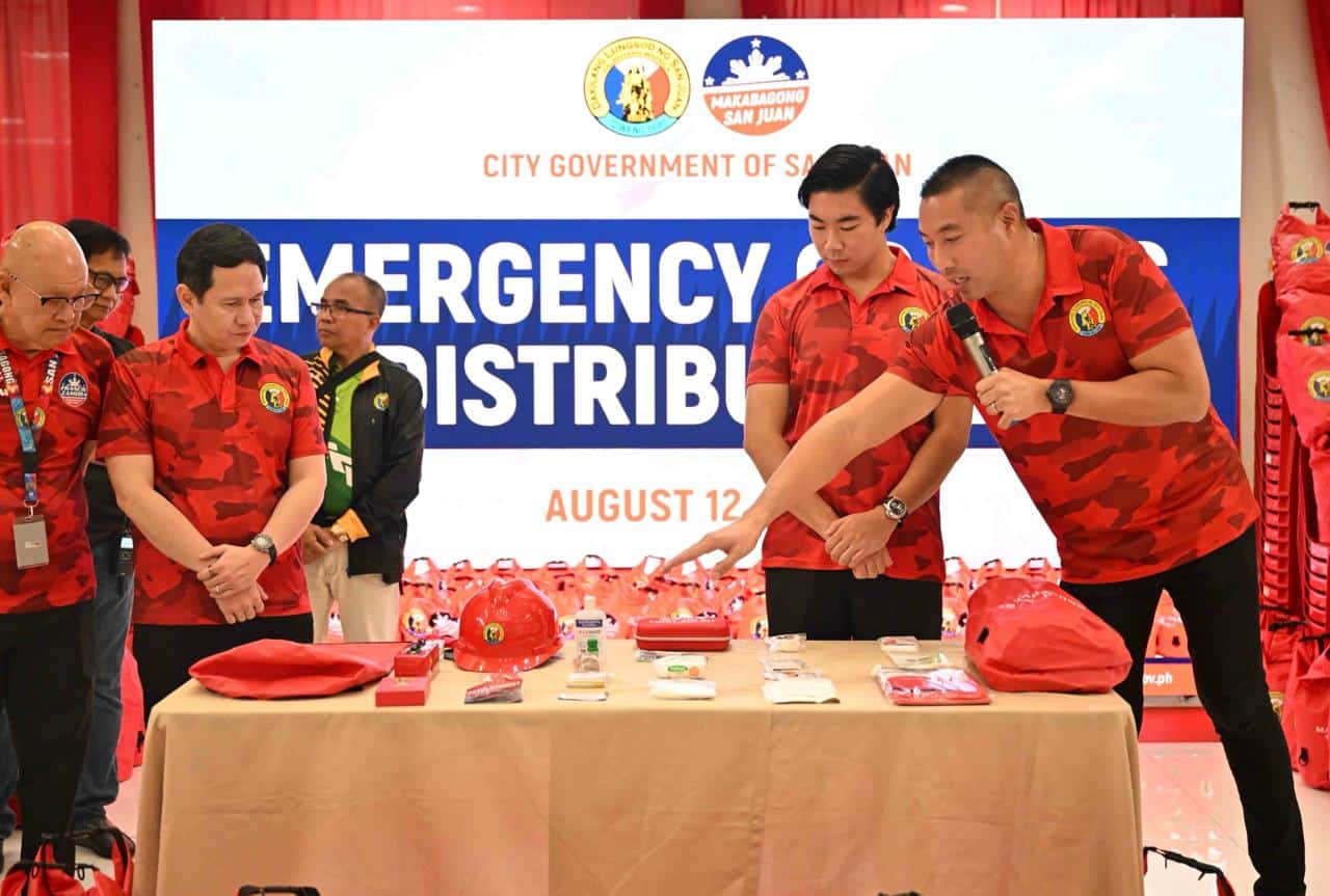 San Juan City completes 1st phase of emergency go bag distribution