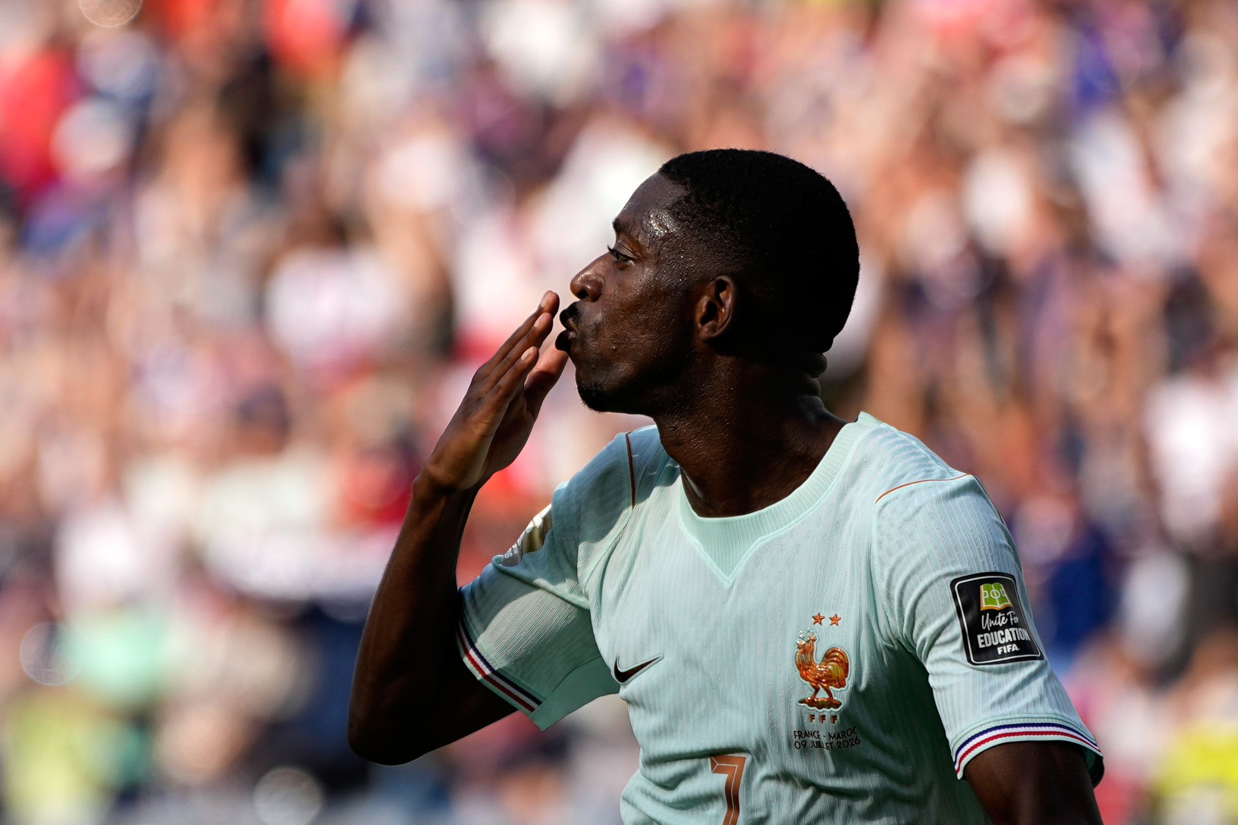 Fifa World Cup Ousmane Dembele France vs Morocco football soccer