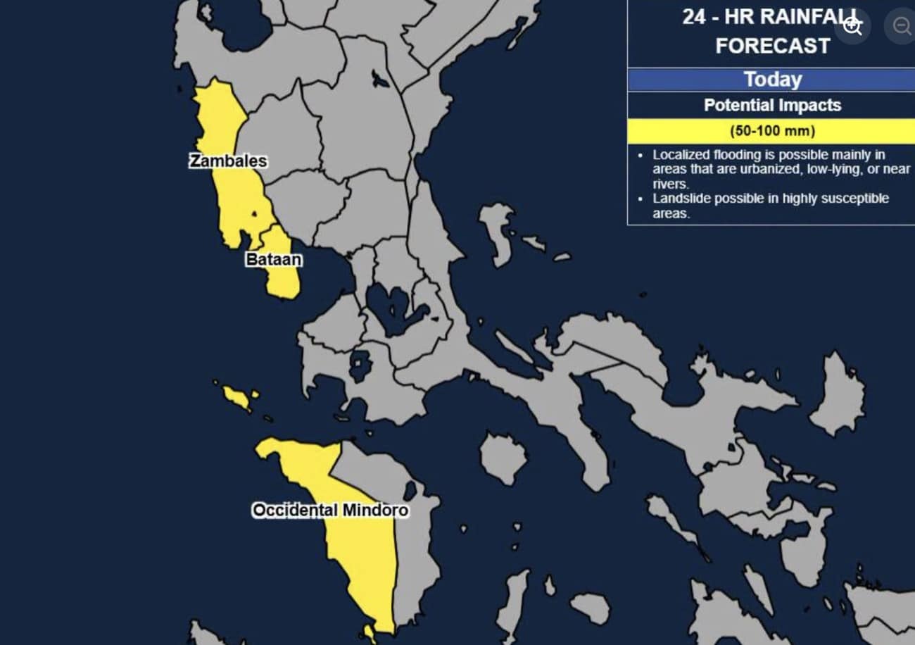 Light to moderate rains seen in parts of Luzon due to habagat Wednesday