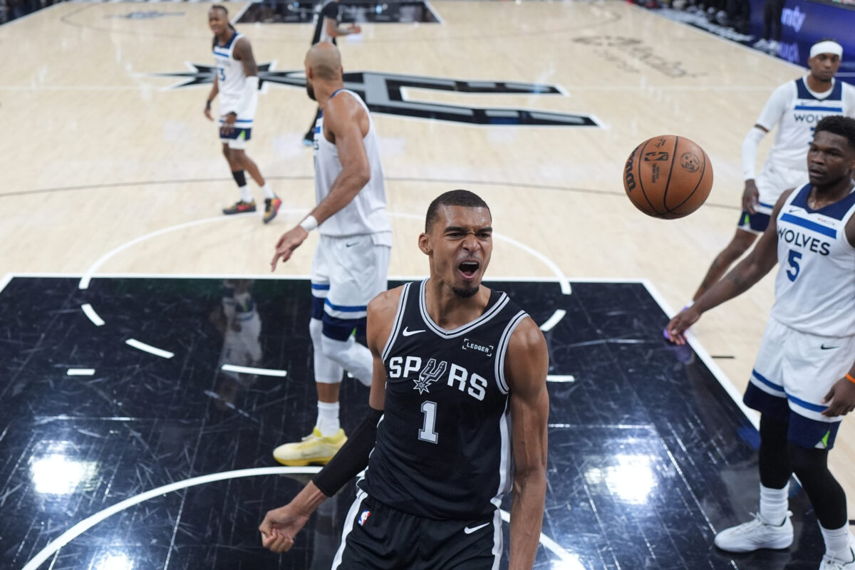 Victor Wembanyama Spurs vs Timberwolves NBA Playoffs Game 5