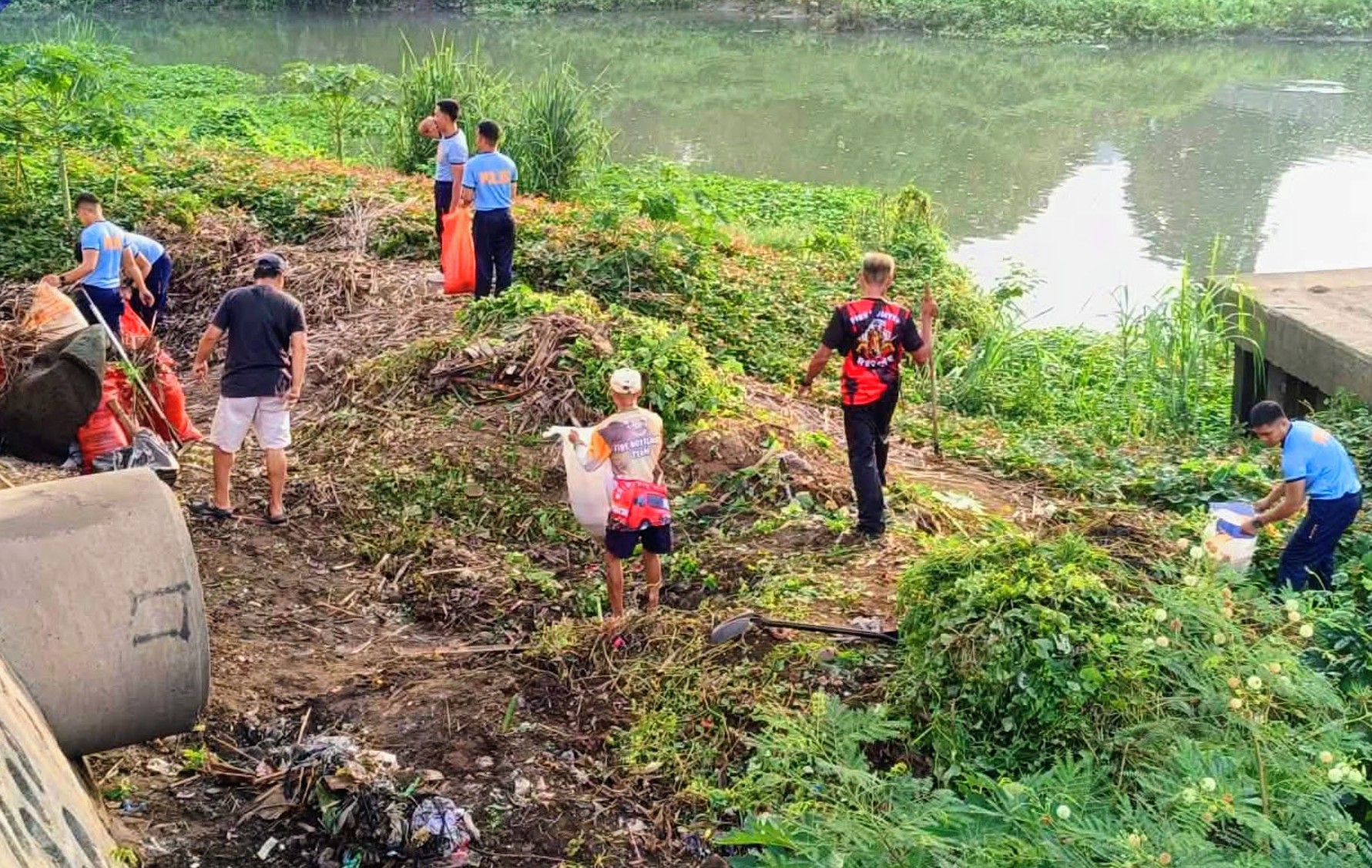Lucena City launches river rehab drive, collects 105 sacks of waste