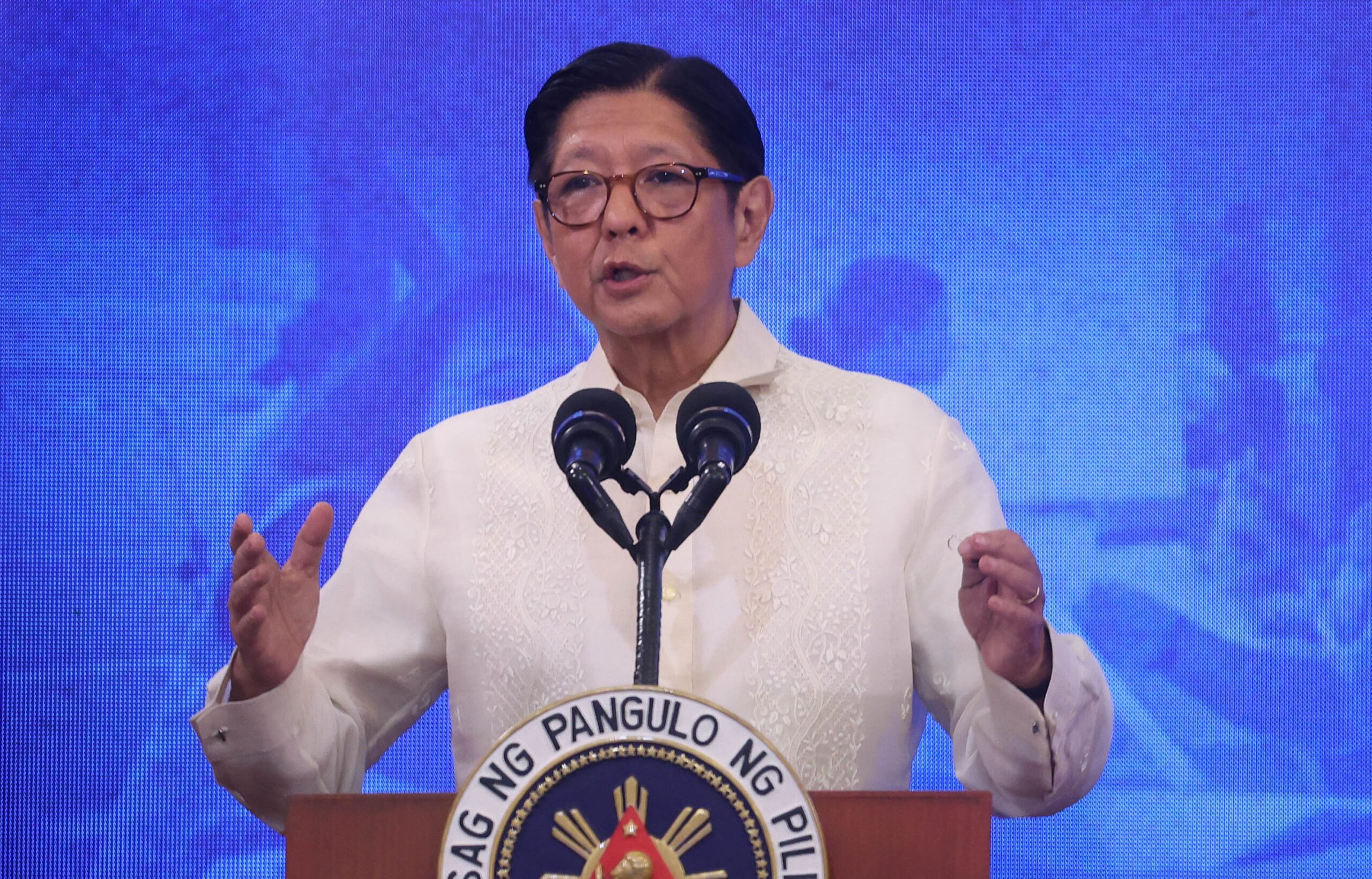 Marcos called on DSWD to remove tarpaulin bearing his photo in an event