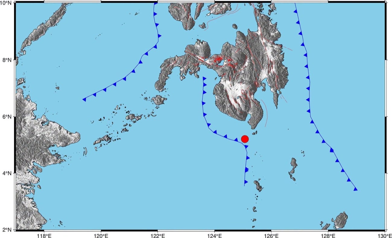 Magnitude 5.2 earthquake hits off Sarangani shore on Friday