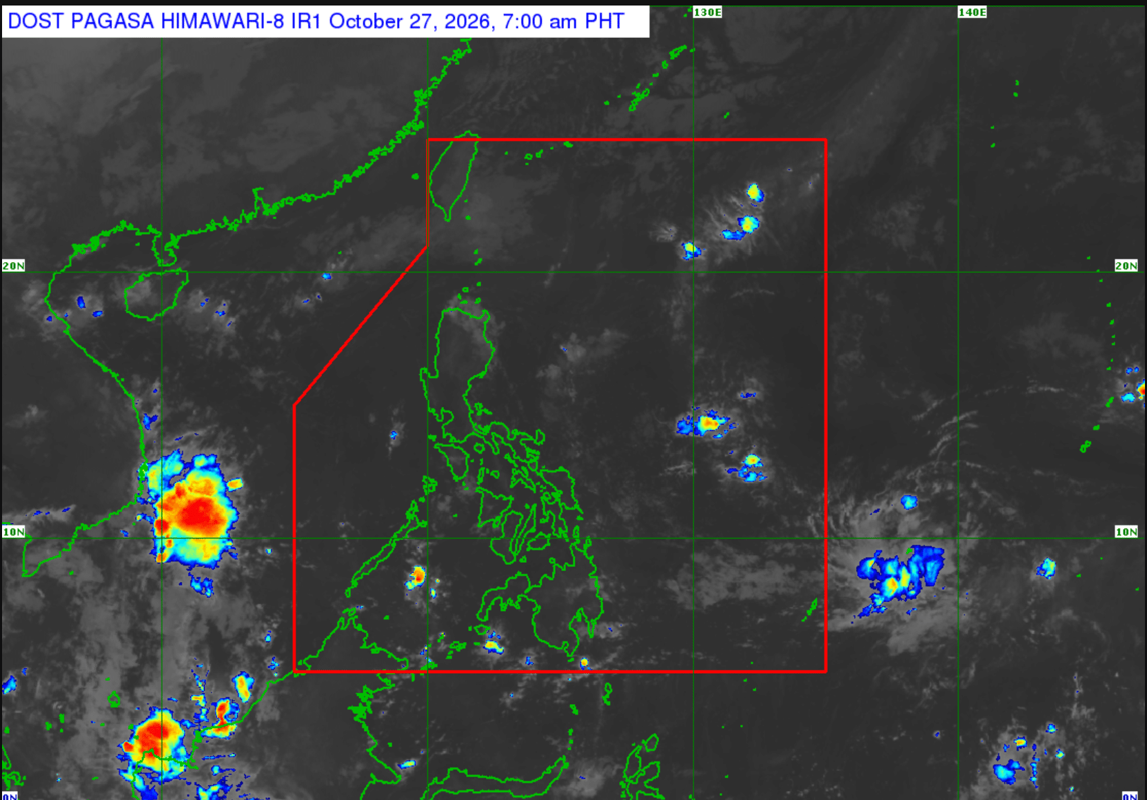 Northeasterly winds to bring light rain to northern Luzon Tuesday