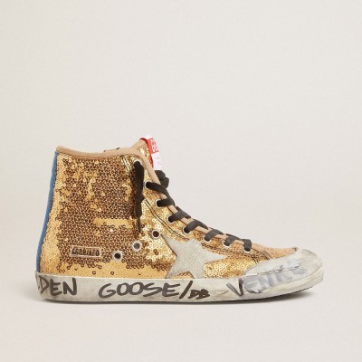 Golden Goose Ball Star With Vanilla Canvas Star And Leather Heel Tab GWF00327.F004540.11496